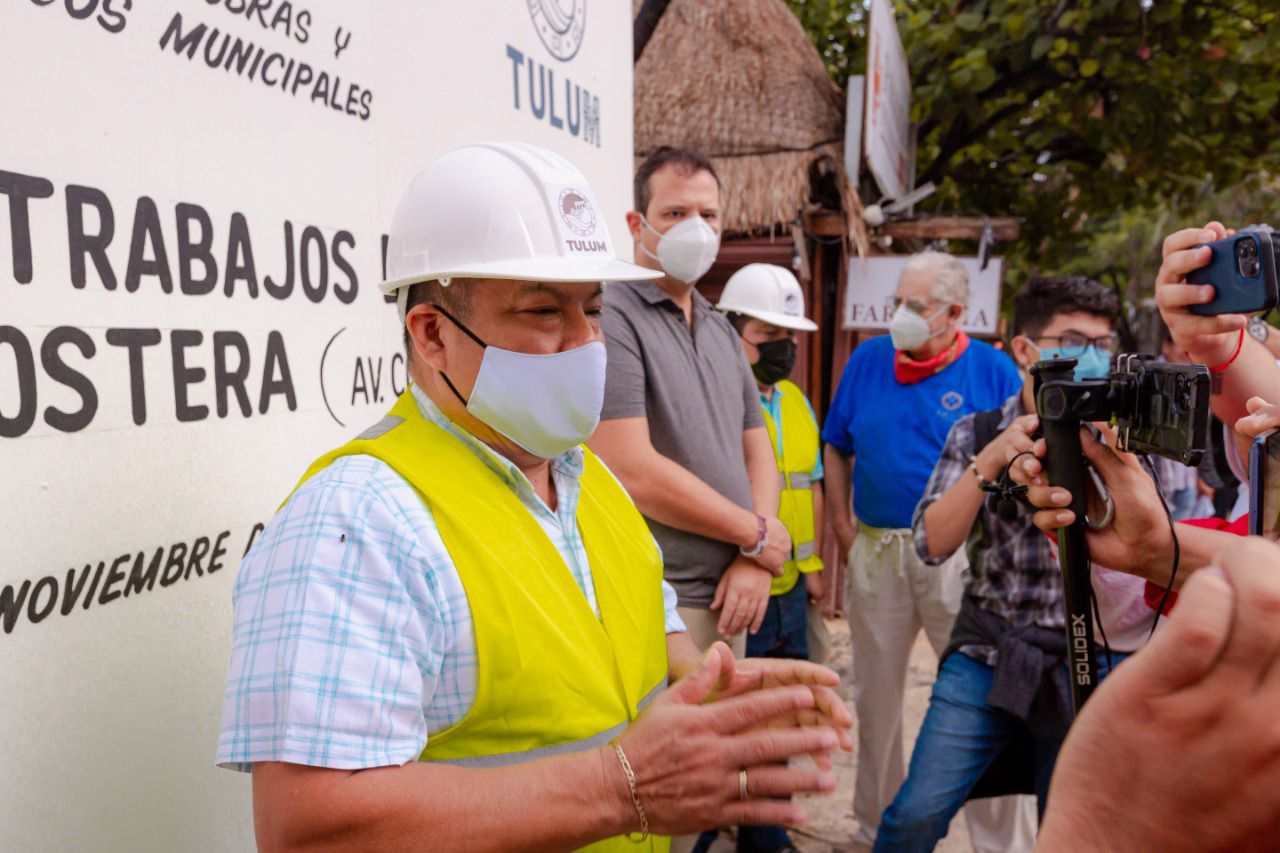 Inicia Marciano Dzul rehabilitación de zona costera de Tulum