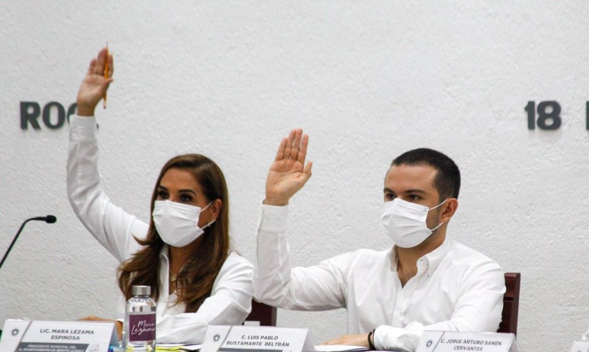 Destaca Pablo Bustamante la aprobación de programas para la adopción de áreas verdes y el bienestar patrimonial en Cancún