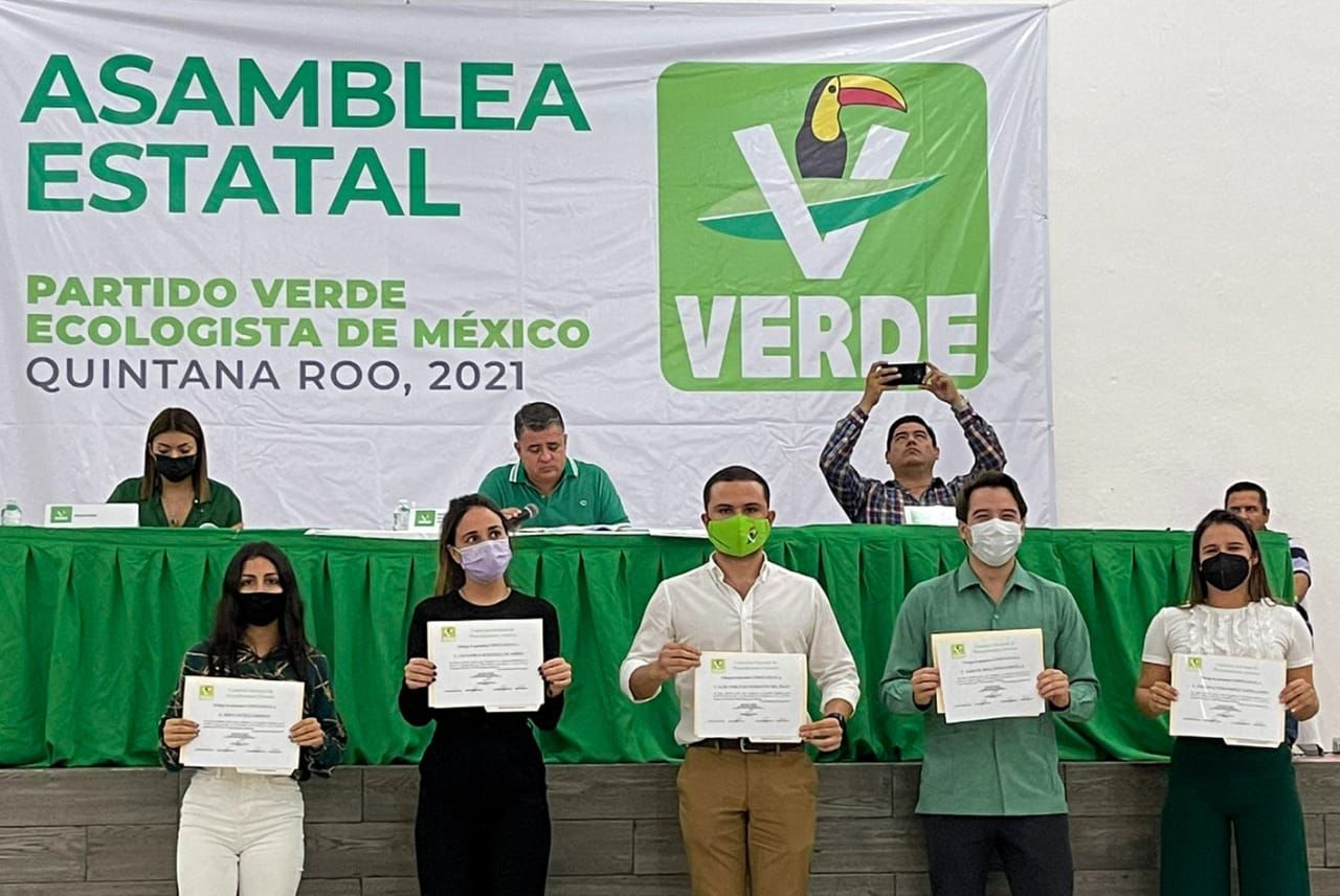 Asamblea estatal del PVEM ratifica a Pablo Bustamente como su dirigente en Quintana Roo