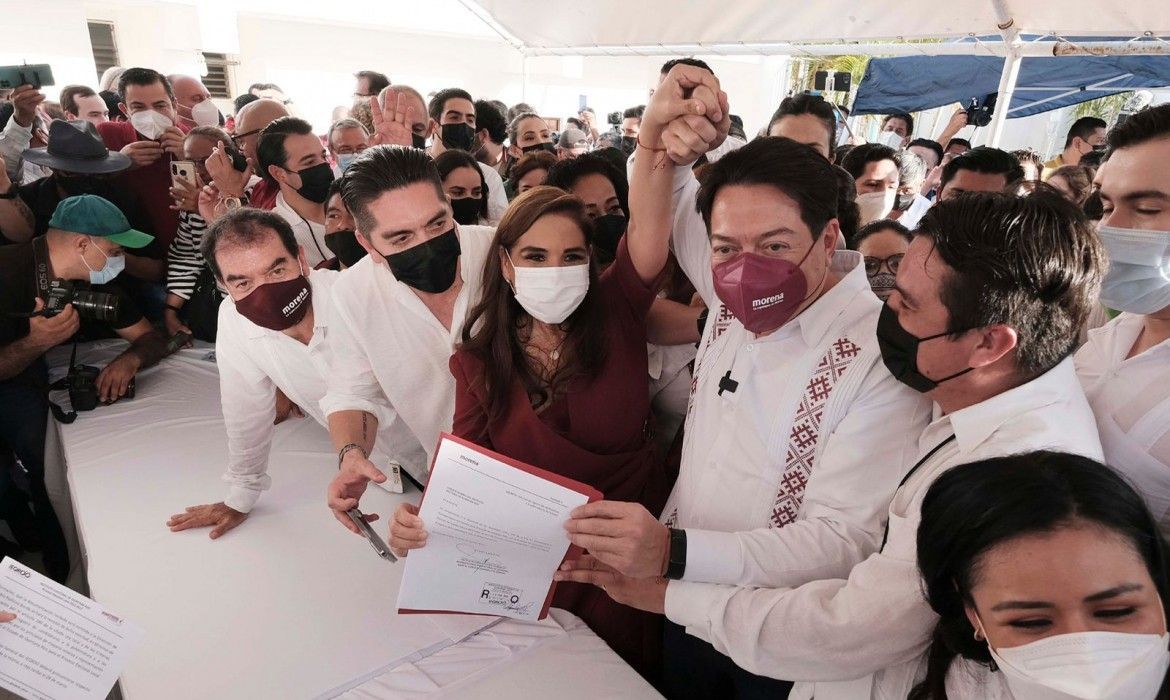 Mara va arriba en 27 encuestas realizadas en 2022; en promedio, está 20% por encima del PAN PRD (documento)