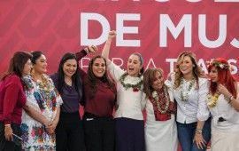 Llega Claudia Sheinbaum a Cancún para participar de campaña de Mara este domingo
