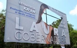 PAN y PRD presentan queja ante el Ieqroo por destrucción de propaganda de Laura Fernández