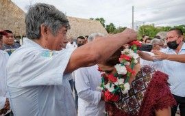 Mara Lezama, primera mujer nombrada Nojoch Kiik (hermana mayor) por generales mayas