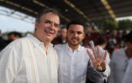 Quintana Roo se fortalecerá con la llegada de la 4T, dice Pablo Bustamante en la visita de Marcelo Ebrard a Cancún  