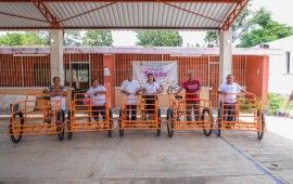 TULUM | Entrega Ileana Canul triciclos para traslado de productos agrícolas