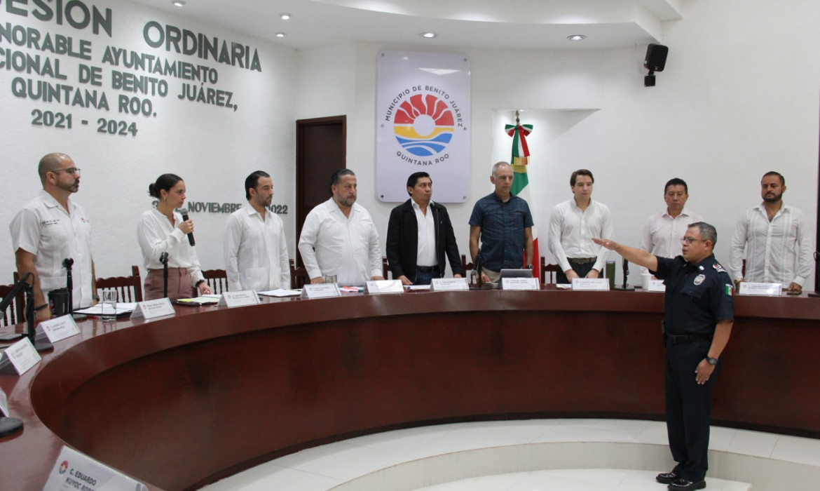 Ratifica Cabildo a José Pablo Mathey como Secretario de Seguridad Pública y Tránsito de Benito Juárez