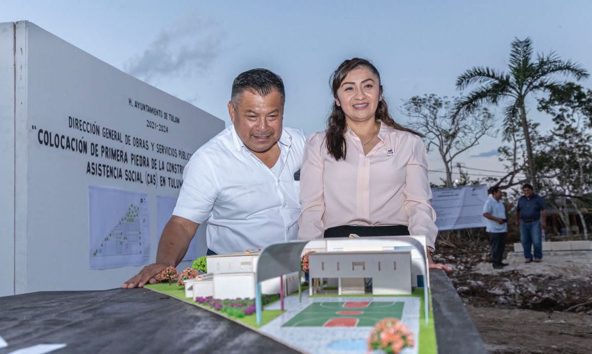 Ileana Canul de Dzul pone en marcha construcción del Centro de Asistencia Social