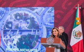 “El Tren Maya será detonante para que llegue la prosperidad y bienestar a los quintanarroenses”, dijo Mara Lezama en la mañanera