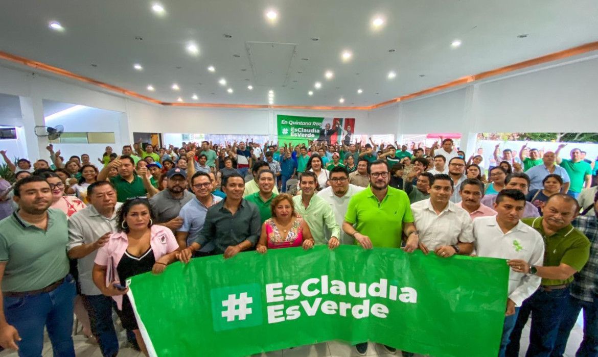 El Verde instala comité en respaldo a Claudia Sheinbaum en OPB