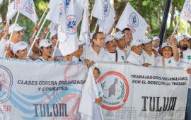 Diego Castañón conmemora el Día del Trabajo y anuncia primer pago de laudo laboral trabajadores del SUTSAT