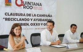 Encabeza Pablo Bustamante clausura de la campaña ‘Reciclando y Ayudando’ en Cancún