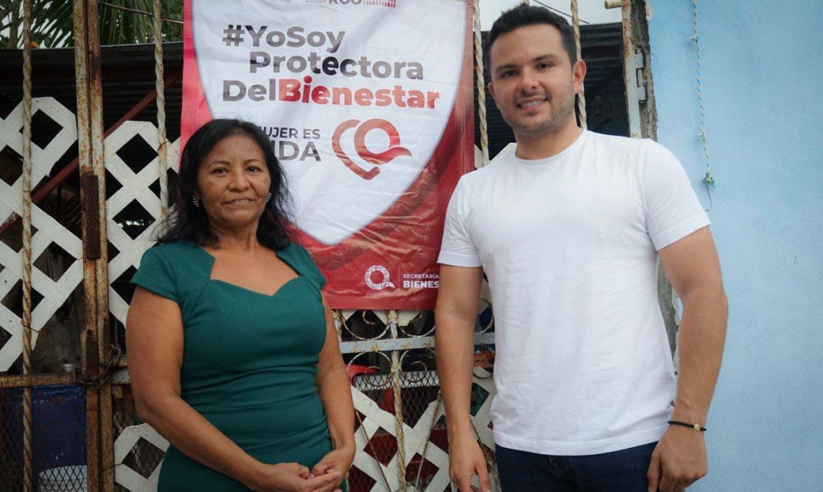 Visita Pablo Bustamante a las Protectoras del Bienestar en la Región 103 de Cancún