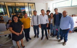 Destaca Pablo Bustamante que de la mano con la juventud cancunense se construye el Bienestar