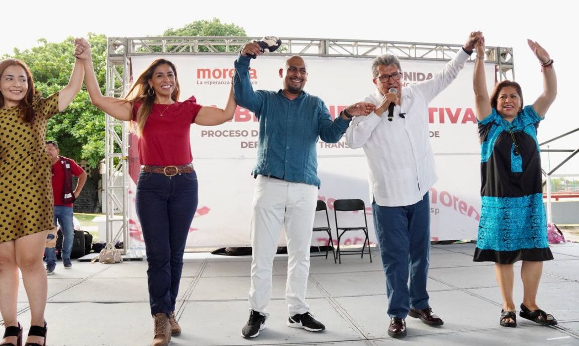 Acompaña Marybel Villegas a Ricardo Monreal en visita a Cancún