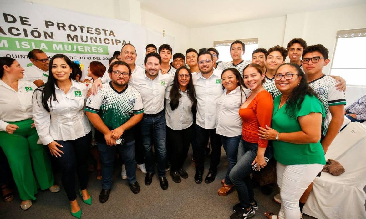 Asume dirigencia Verde en Isla Mujeres, y Renán Sánchez dice que van con todo al 2024