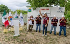 Diego Castañón da banderazo a construcción de nuevo espacio público en Cobá Sur