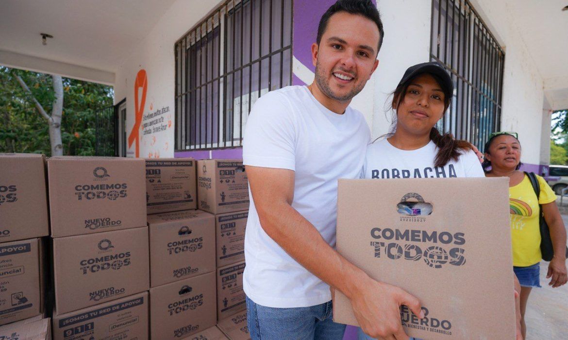 Anuncia Pablo Bustamante tercera entrega de ‘Comemos Tod@s’ en Quintana Roo