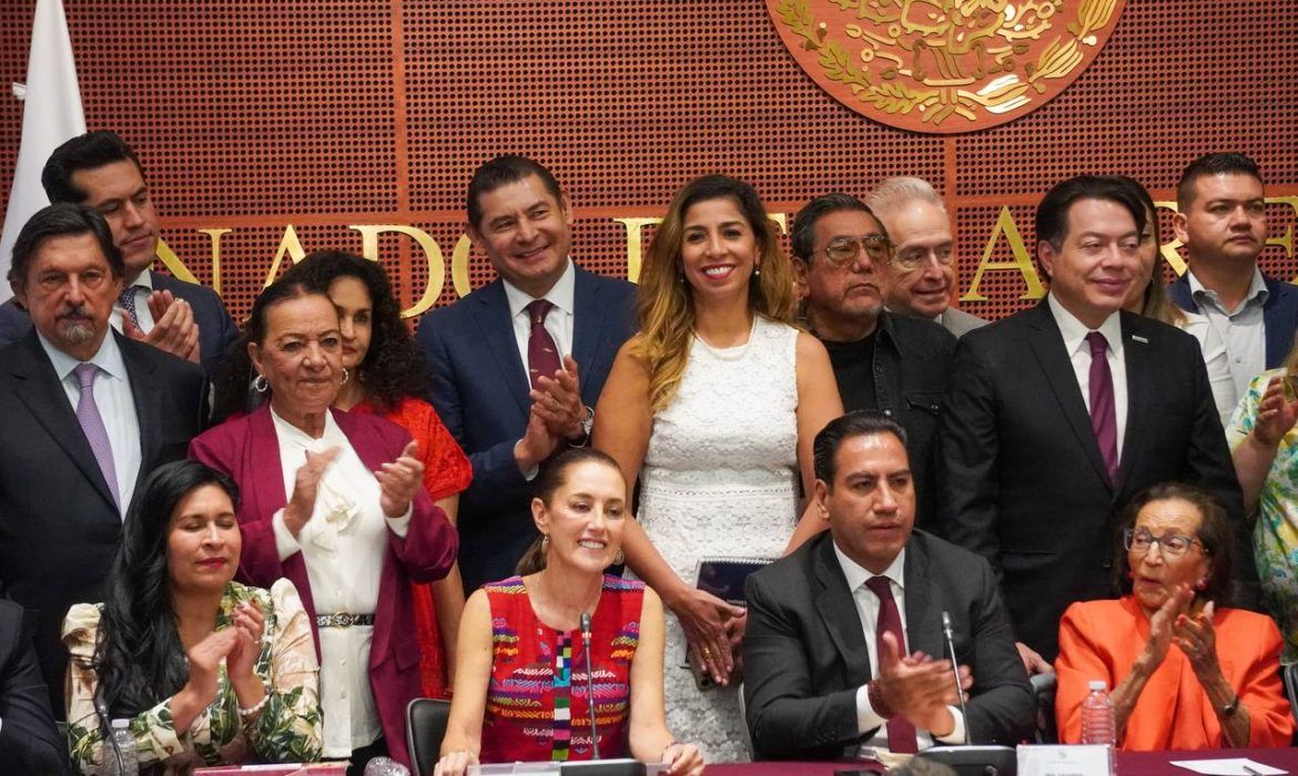 Respalda Marybel Villegas a Claudia Sheinbaum durante reunión en el Senado