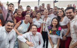 Claudia dice que hay que abrir la 4T a panistas y priístas en QRoo; “que se formen”, le respondieron