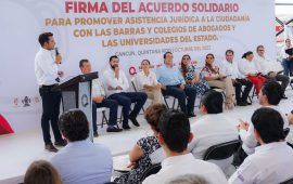 Acompaña Pablo Bustamante a la Gobernadora Mara Lezama a las Caravanas de Justicia para el Bienestar