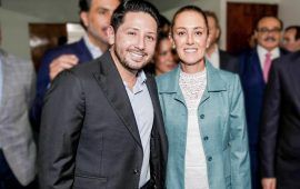 Asiste Renán Sánchez a la entrega de constancia de Claudia Sheinbaum, por parte del Partido Verde