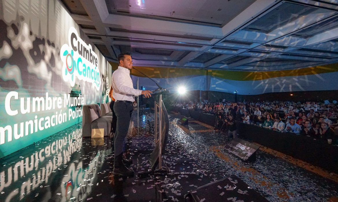 Inaugura Pablo Bustamante, en Cancún, la XIX Cumbre Mundial de Comunicación Política