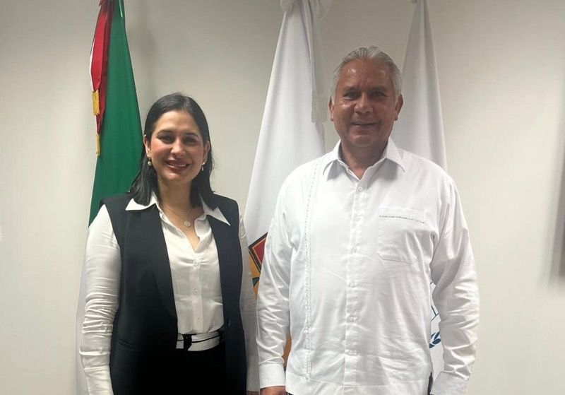 Se reúnen Estefanía Mercado y el fiscal Raciel López Salazar | Acuerdan “avanzar en acciones que nos permitan proteger a las víctimas de extorsión”