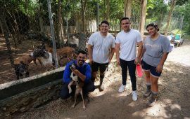 Visita Pablo Bustamante Santuario Kuxtal, que rescata animales en situación de maltrato y abandono