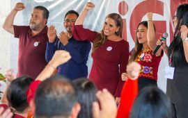 “Yo no soy verde, soy morena” | Mara refrenda su compromiso con el morenismo a días de conocerse las candidaturas