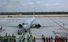 Aeropuerto de Tulum recibe por primera vez vuelos internacionales