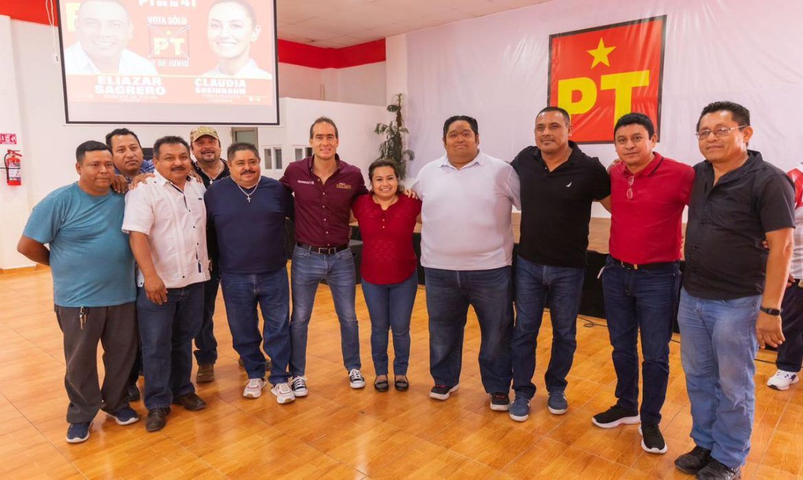 Taxistas de Tulum refrendan apoyo a Diego Castañón