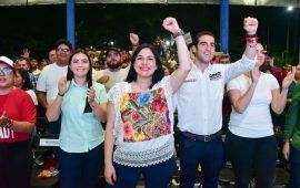 “Lo vimos en el debate, ya ganamos, porque como dice la Doctora Claudia Sheinbaum, es el tiempo de las mujeres de la 4T”: Estefanía Mercado