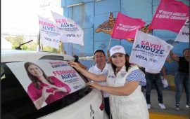 Fernanda Alvear propone consolidar obras y servicios en Puerto Morelos