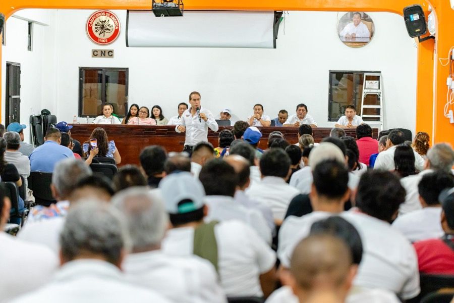 Afiliados a Untrac refrendan apoyo a Diego Castañón Trejo