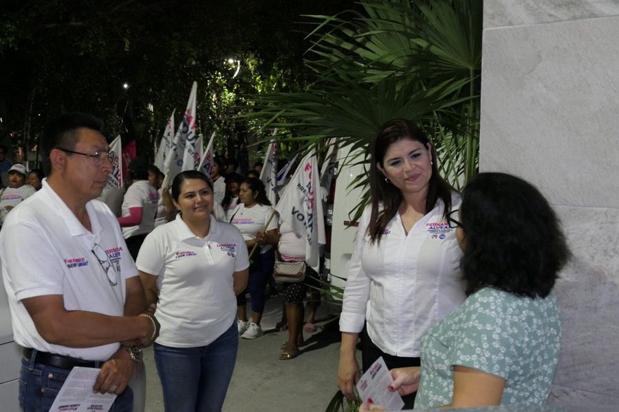 En la coalición PRI-PAN aseguran que crece la preferencia hacia Fernanda Alvear en Puerto Morelos