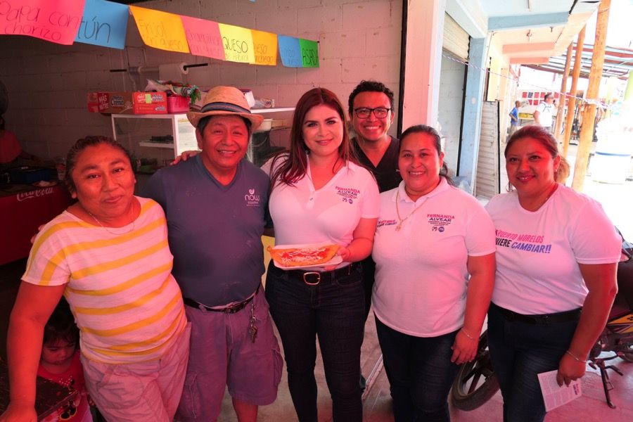 “Con su confianza, en las urnas vamos a ganar todas y todos en Puerto Morelos”: Fernanda Alvear