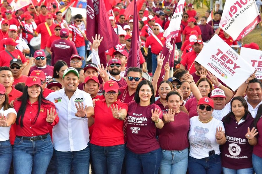“Vamos a arrasar con los votos del pueblo porque nuestro proyecto está inspirado en el legado del mejor Presidente de la historia de México”: Estefanía Mercado