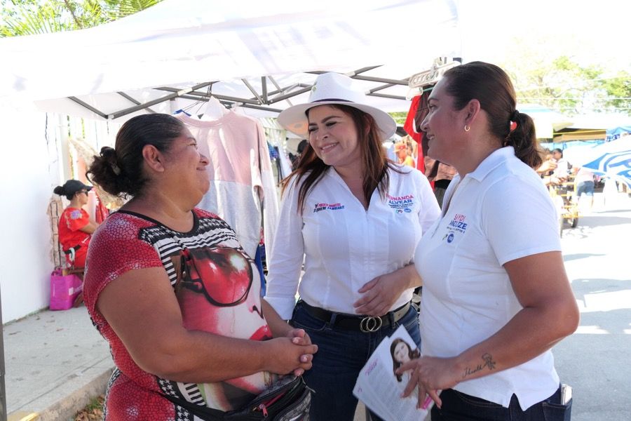 Fernanda Alvear hace llamado al voto útil en Puerto Morelos