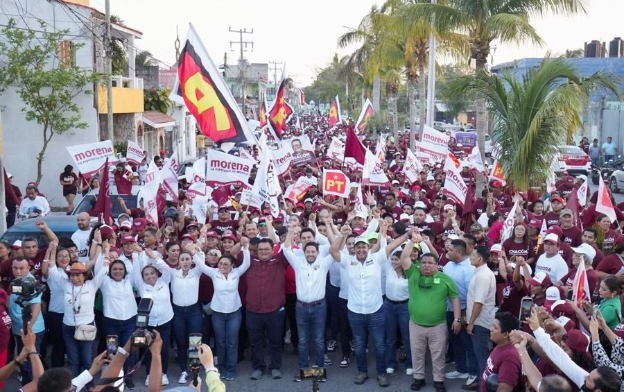 “Vamos a ganar el 2 de junio porque somos más los que amamos a Cozumel”, dice Renán Sánchez en cierre de campaña