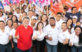 “Ganamos la lucha democrática y vamos por la fiesta electoral en Puerto Morelos”: Fernanda Alvear