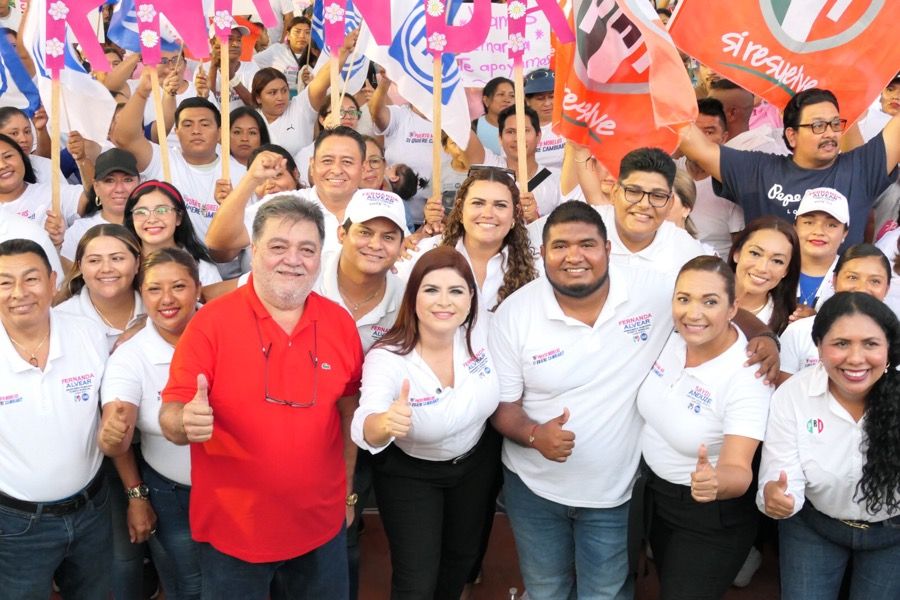 “Ganamos la lucha democrática y vamos por la fiesta electoral en Puerto Morelos”: Fernanda Alvear