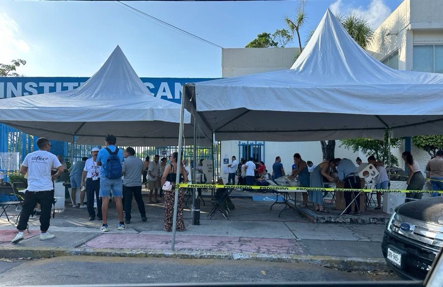 A dos horas del inicio de la elección, se han instalado sólo el 36% de las casillas en Quintana Roo