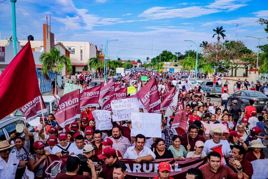 La 4T sale a la calle en Chetumal en apoyo a Yensunni