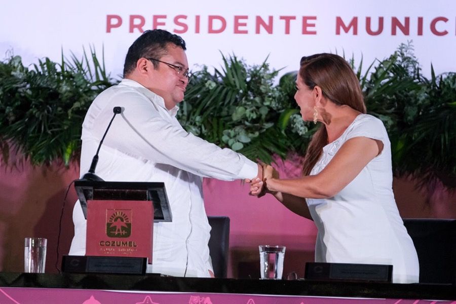 Chacón asume en Cozumel, con el reto de no convertir a la isla en el próximo Chetumal para MORENA