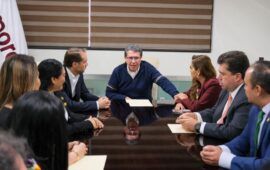 Mara y sus diputados federales se reúnen con Monreal; participa Diego Castañón