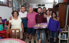 Celebra Eric Arcila el “Día de Reyes” visitando y conviviendo con las y los vecinos del Distrito 07