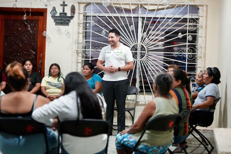 Renán Sánchez se reúne con simpatizantes del Verde en Chetumal, para fortalecer la presencia del partido en la capital