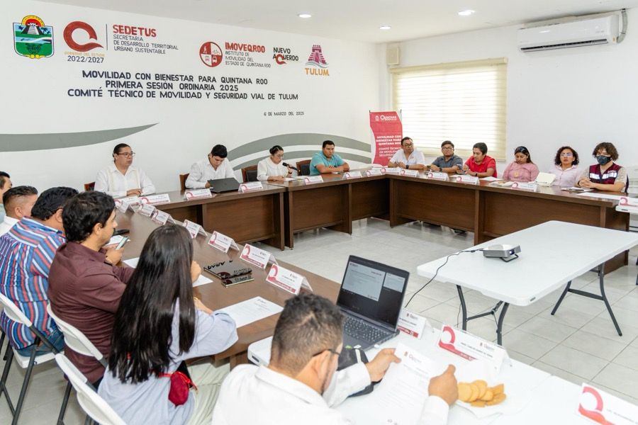 Comité Técnico de Movilidad y Seguridad de Tulum inicia trabajos anuales