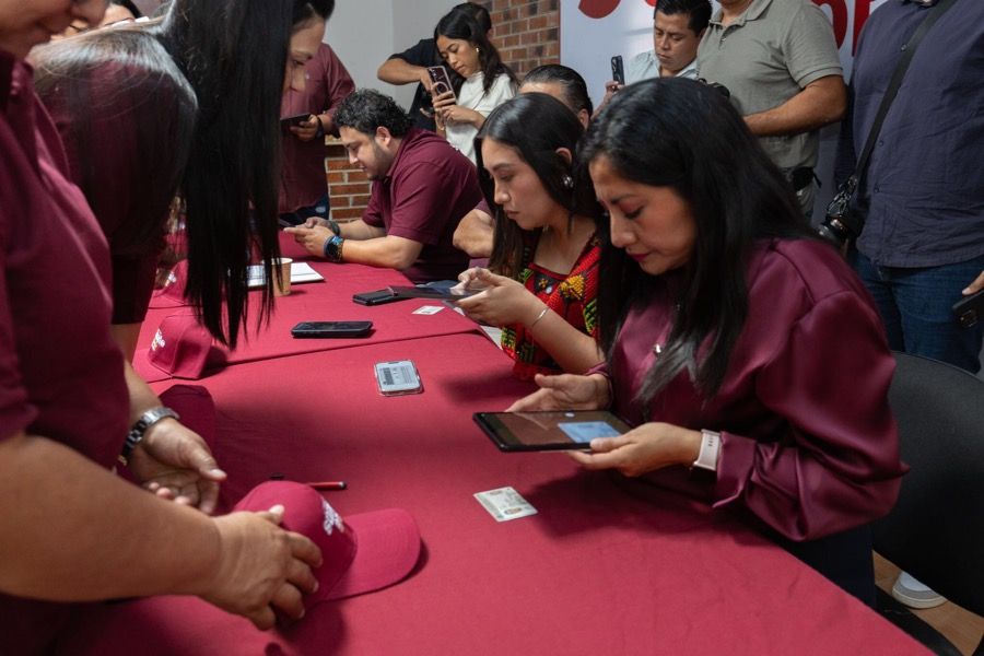 MORENA lleva el 40% de la meta de afiliaciones en QR; van 60 mil y deben llegar a 150 mil