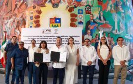 Firma Congreso convenio con el TJAyA que garantiza asistencia jurídica gratuita a quienes no cuenten con defensor particular